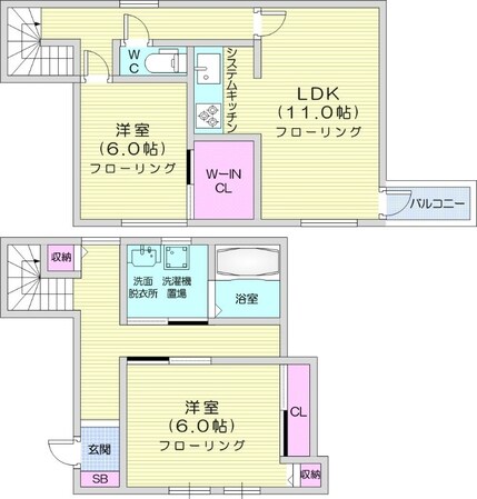 西１８丁目駅 徒歩8分 1階の物件間取画像